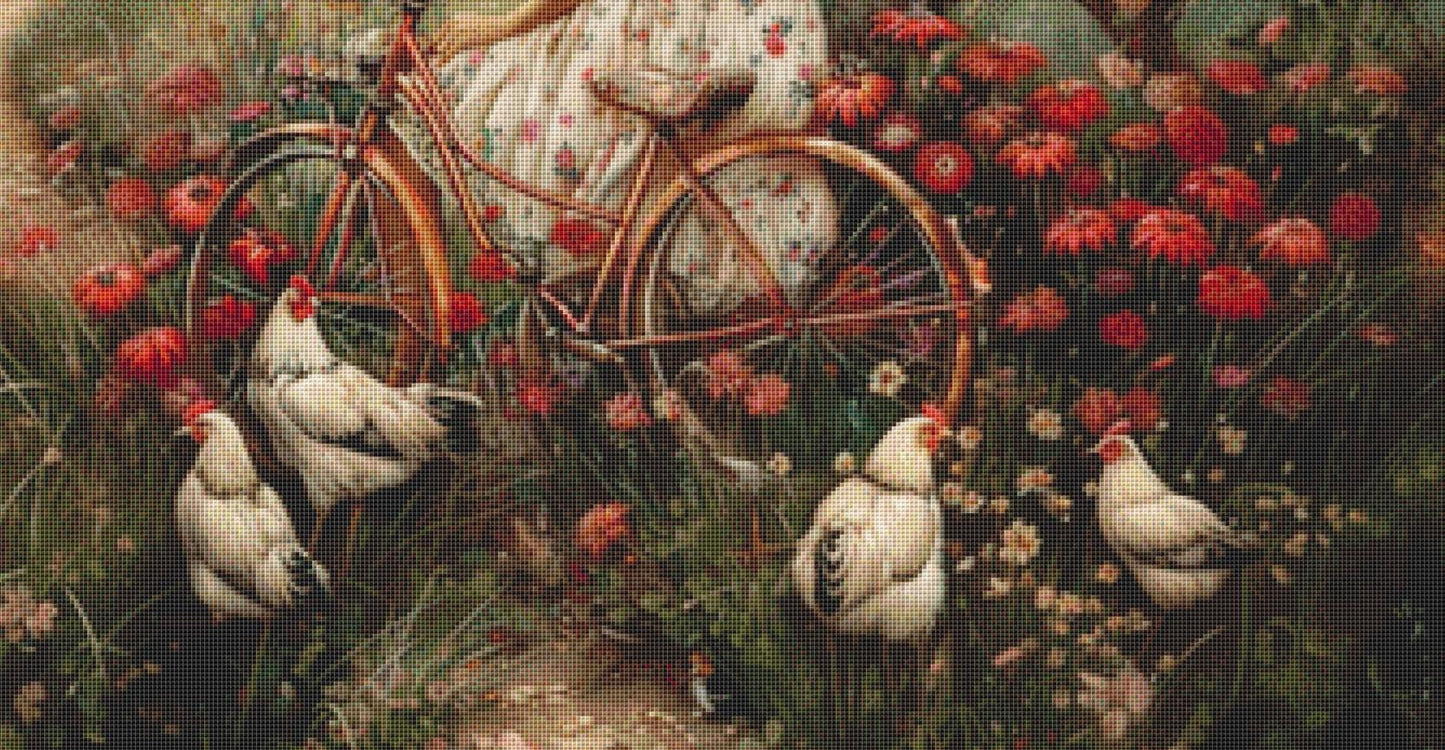 Shabby Chic Countryside counted cross stitch pattern by Eder Jose Rosa