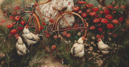 Shabby Chic Countryside counted cross stitch pattern by Eder Jose Rosa