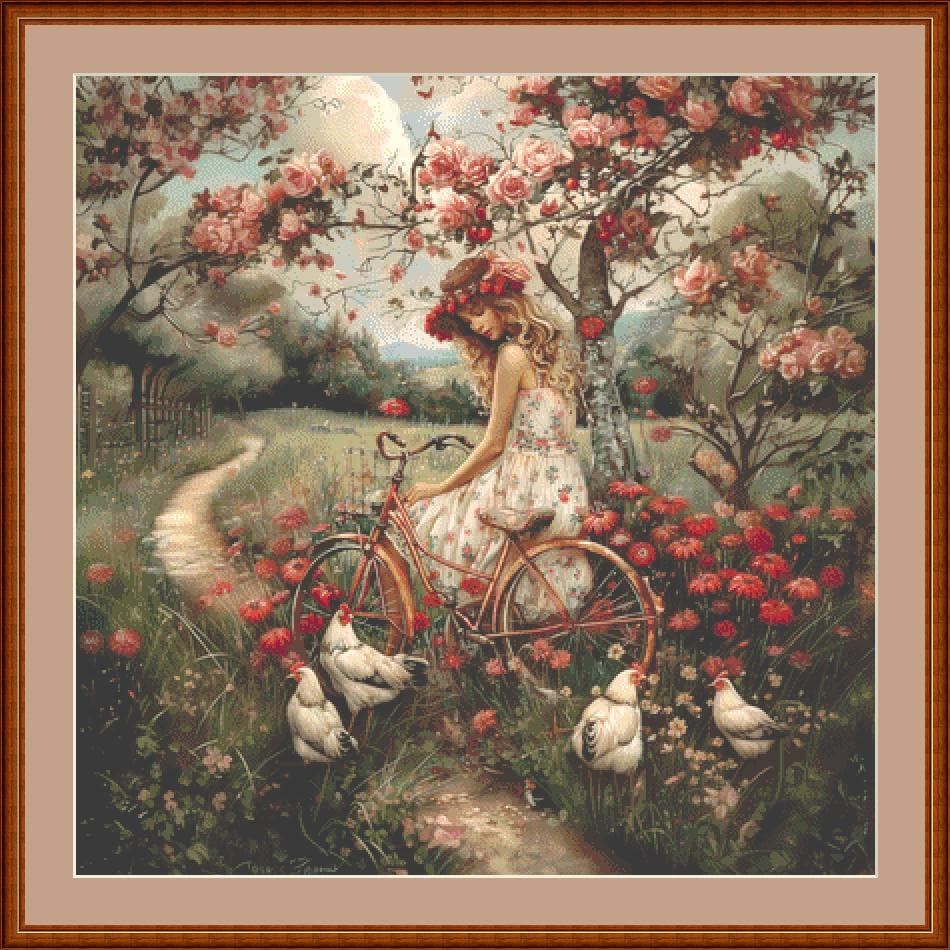 Shabby Chic Countryside counted cross stitch pattern by Eder Jose Rosa