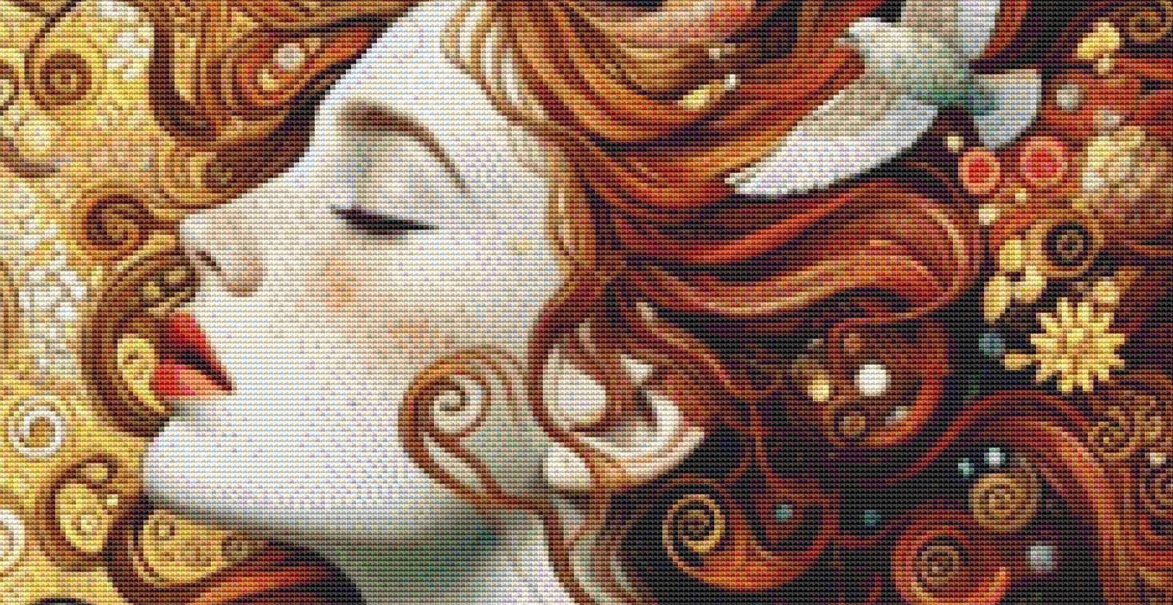 Mother Earth (Max Color) counted cross stitch pattern by Ana Dias