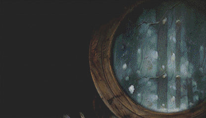 Squirrel by Window counted cross stitch pattern by Tammy L. Gross