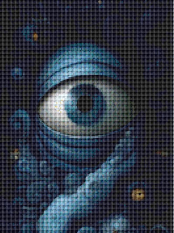 Always Watching counted cross stitch pattern by Grumpy French
