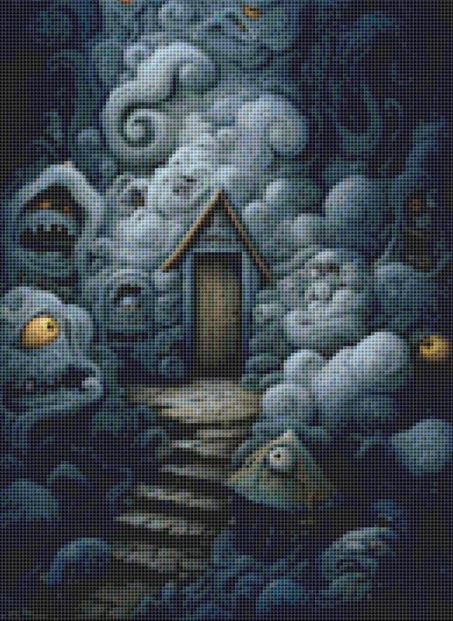 Always Watching counted cross stitch pattern by Grumpy French