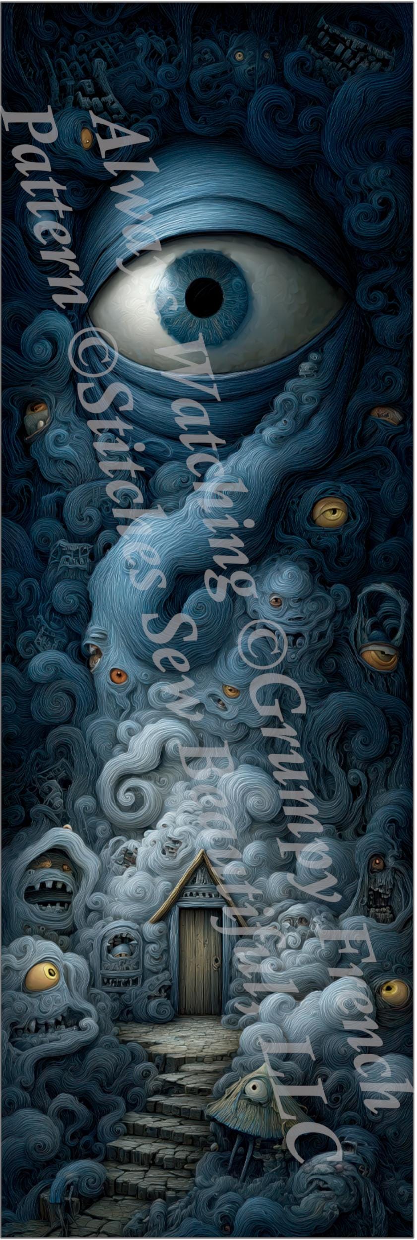 Always Watching counted cross stitch pattern by Grumpy French