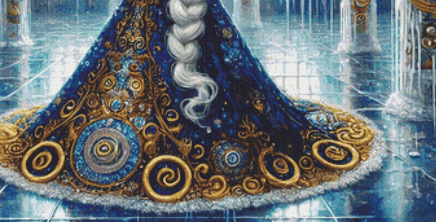 Snow Queen counted cross stitch pattern by Mystic Vision Gallery