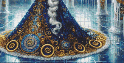 Snow Queen counted cross stitch pattern by Mystic Vision Gallery