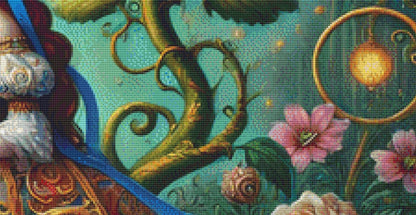 Belle counted cross stitch pattern by Mystic Vision Gallery