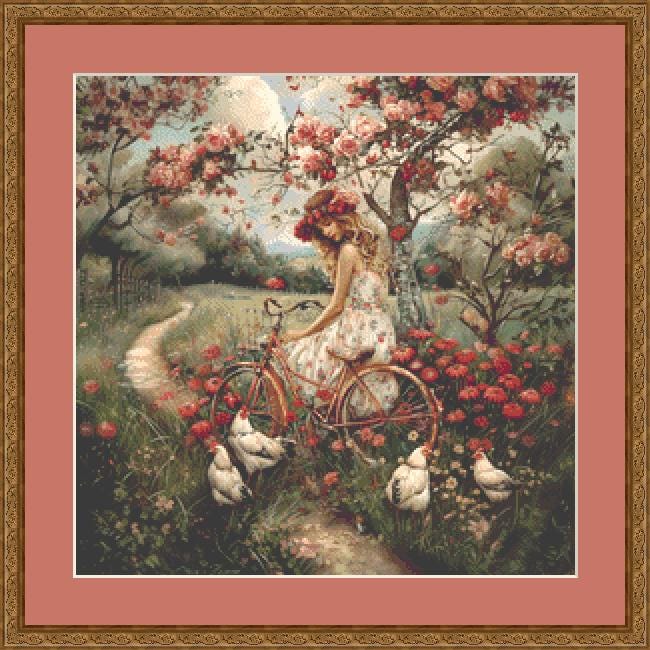 Shabby Chic Countryside (Small) counted cross stitch pattern by Eder Jose Rosa