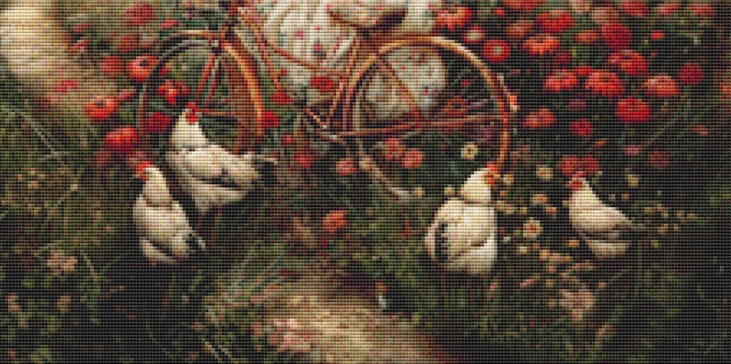 Shabby Chic Countryside (Small) counted cross stitch pattern by Eder Jose Rosa