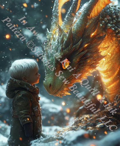 In Awe counted cross stitch pattern by Serr.Kai A Quill & Ink