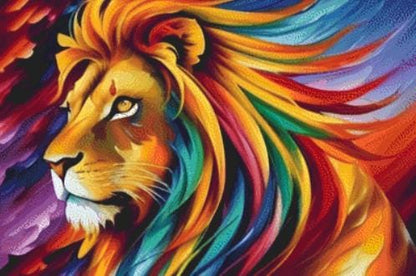 Leonid the Lion counted cross stitch pattern by Eder Jose Rosa