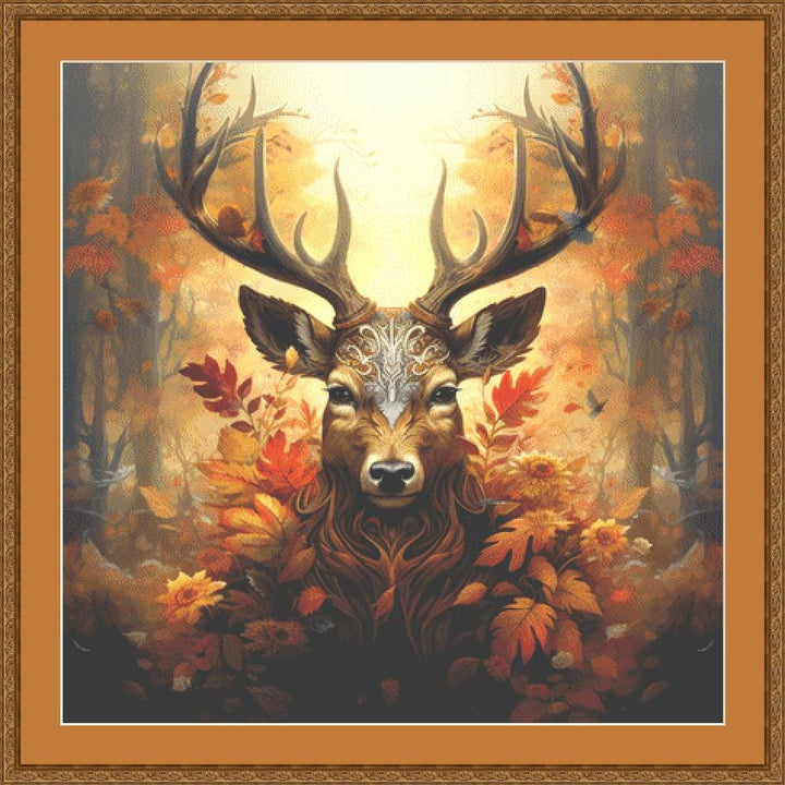 Autumn Equinox Animal counted cross stitch pattern by Serr.Kai A Quill & Ink