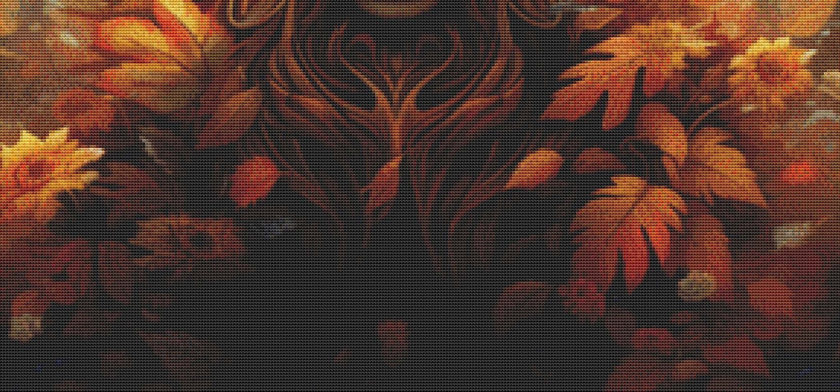 Autumn Equinox Animal counted cross stitch pattern by Serr.Kai A Quill & Ink