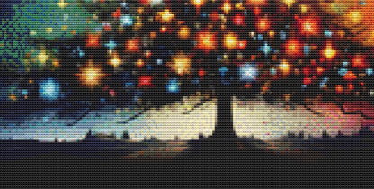 The Christmas Tree counted cross stitch pattern ©Adobe Ext License