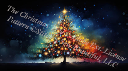 The Christmas Tree counted cross stitch pattern ©Adobe Ext License