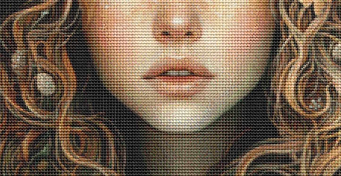 Winter Beauty counted cross stitch pattern ©Adobe Ext. License