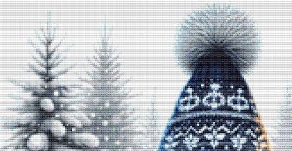 Cozy Winter Gnome (Small) counted cross stitch pattern by AdneLStudio