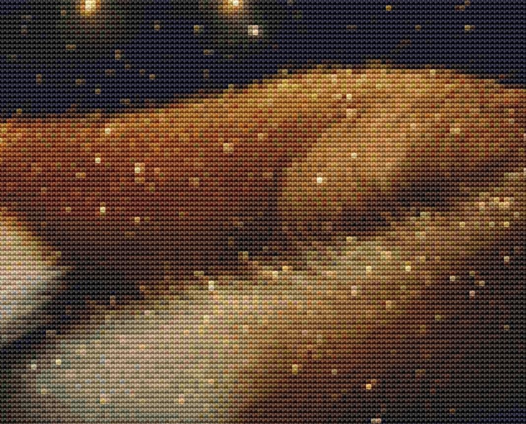 Sleepy Fox (Small) counted cross stitch pattern ©Adobe Ext. License