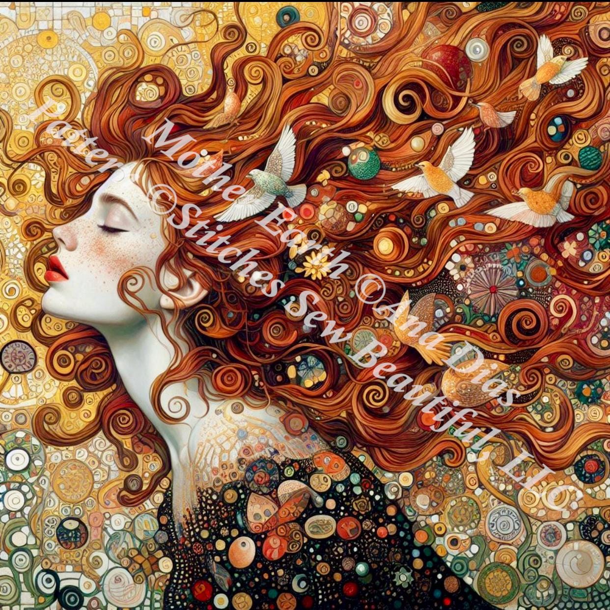 Mother Earth (Max Color) counted cross stitch pattern by Ana Dias