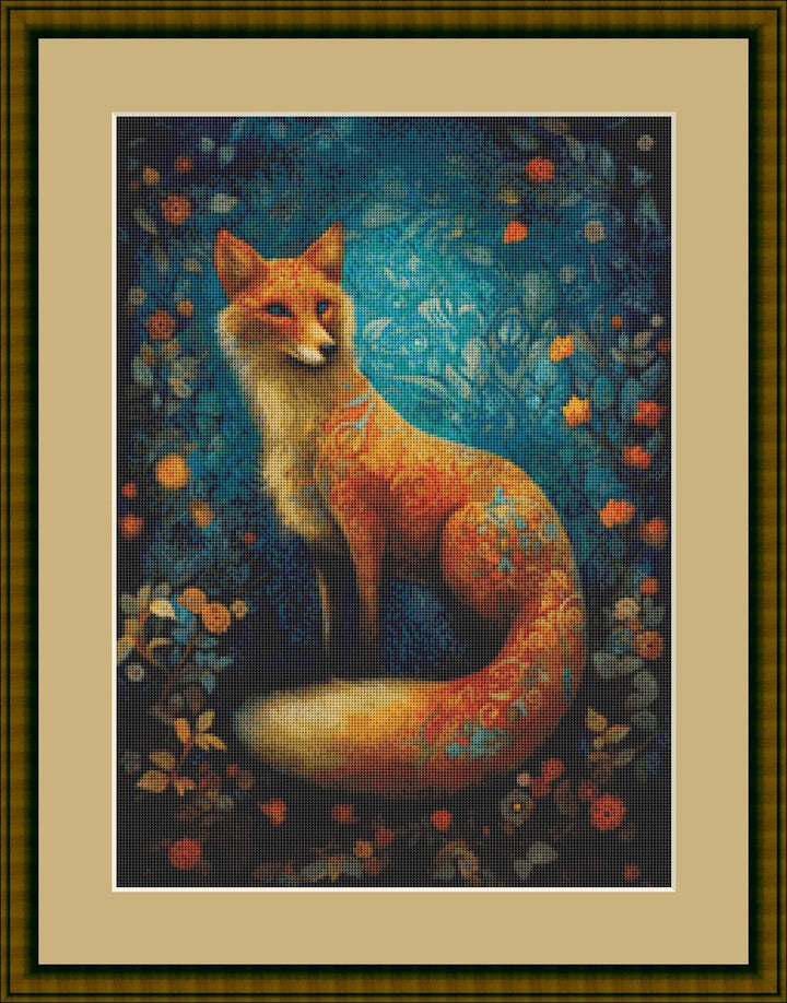 Red Fox (Small) counted cross stitch pattern by Dutch Lady Mystic Art