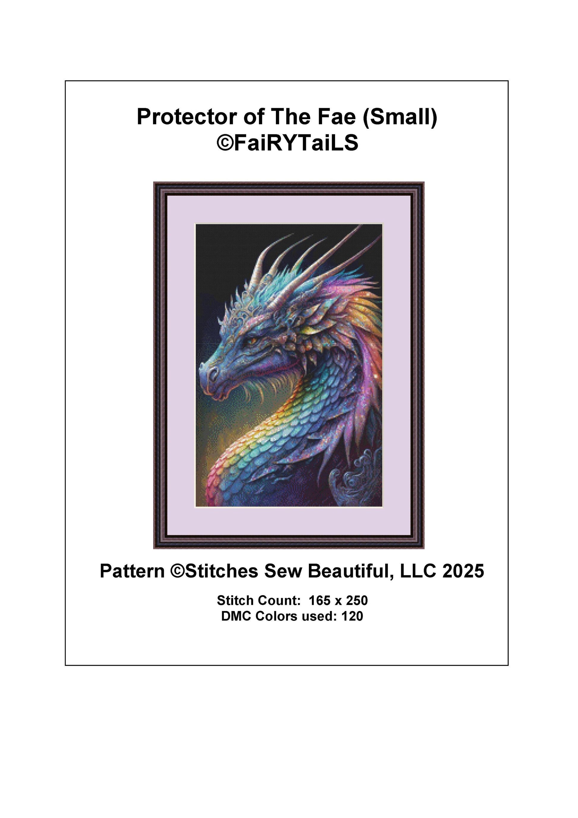 Protector of The Fae (Small) counted cross stitch pattern by FaiRYTaiLS
