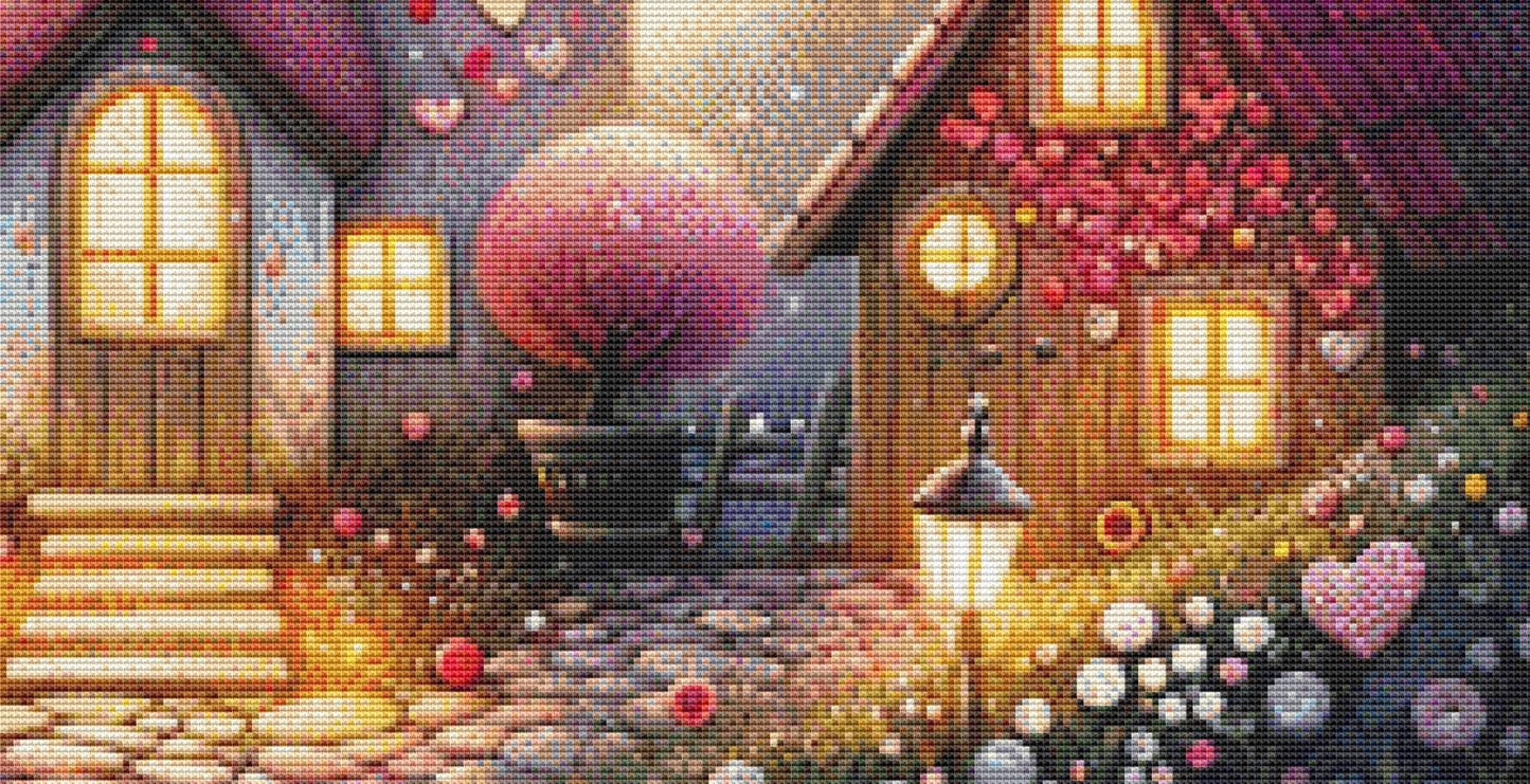 Love of Home Sweet Home counted cross stitch pattern by World of Love Hearts/Adrian G. Eyre