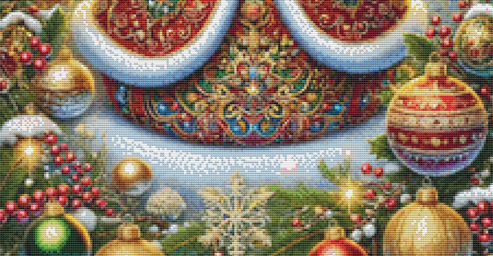 Joy to The World counted cross stitch pattern by Eder Jose Rosa