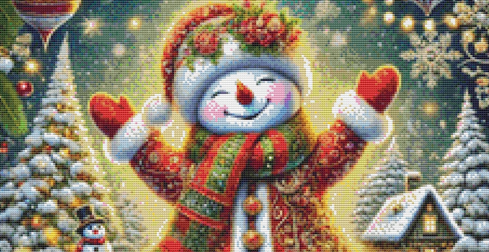 Joy to The World counted cross stitch pattern by Eder Jose Rosa