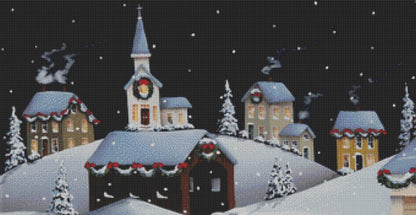 Tinsel Town Christmas counted cross stitch pattern by Catherine Holman/Ansada Art Licensing Group, LLC