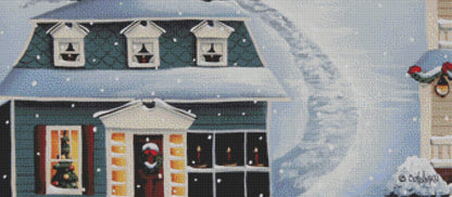 Tinsel Town Christmas counted cross stitch pattern by Catherine Holman/Ansada Art Licensing Group, LLC