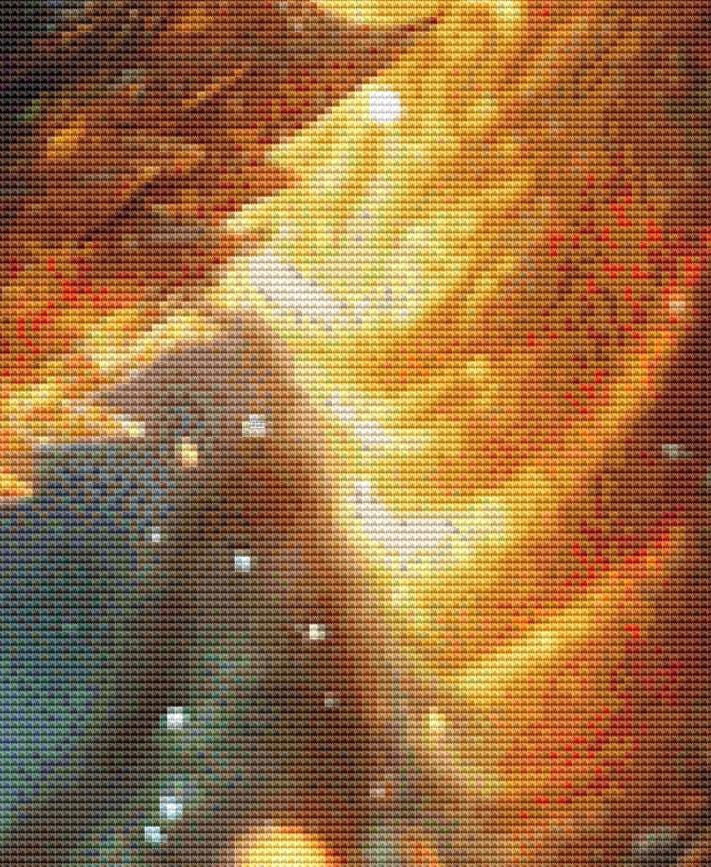 In Awe counted cross stitch pattern by Serr.Kai A Quill & Ink