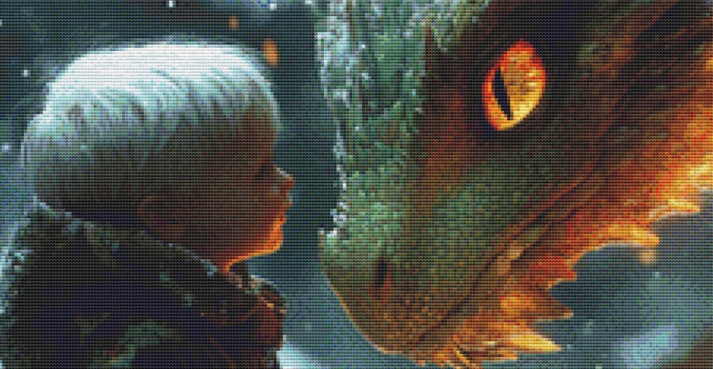 In Awe counted cross stitch pattern by Serr.Kai A Quill & Ink