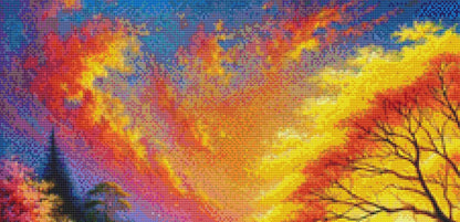 Blazing Sunset counted cross stitch pattern by Eder Jose Rosa
