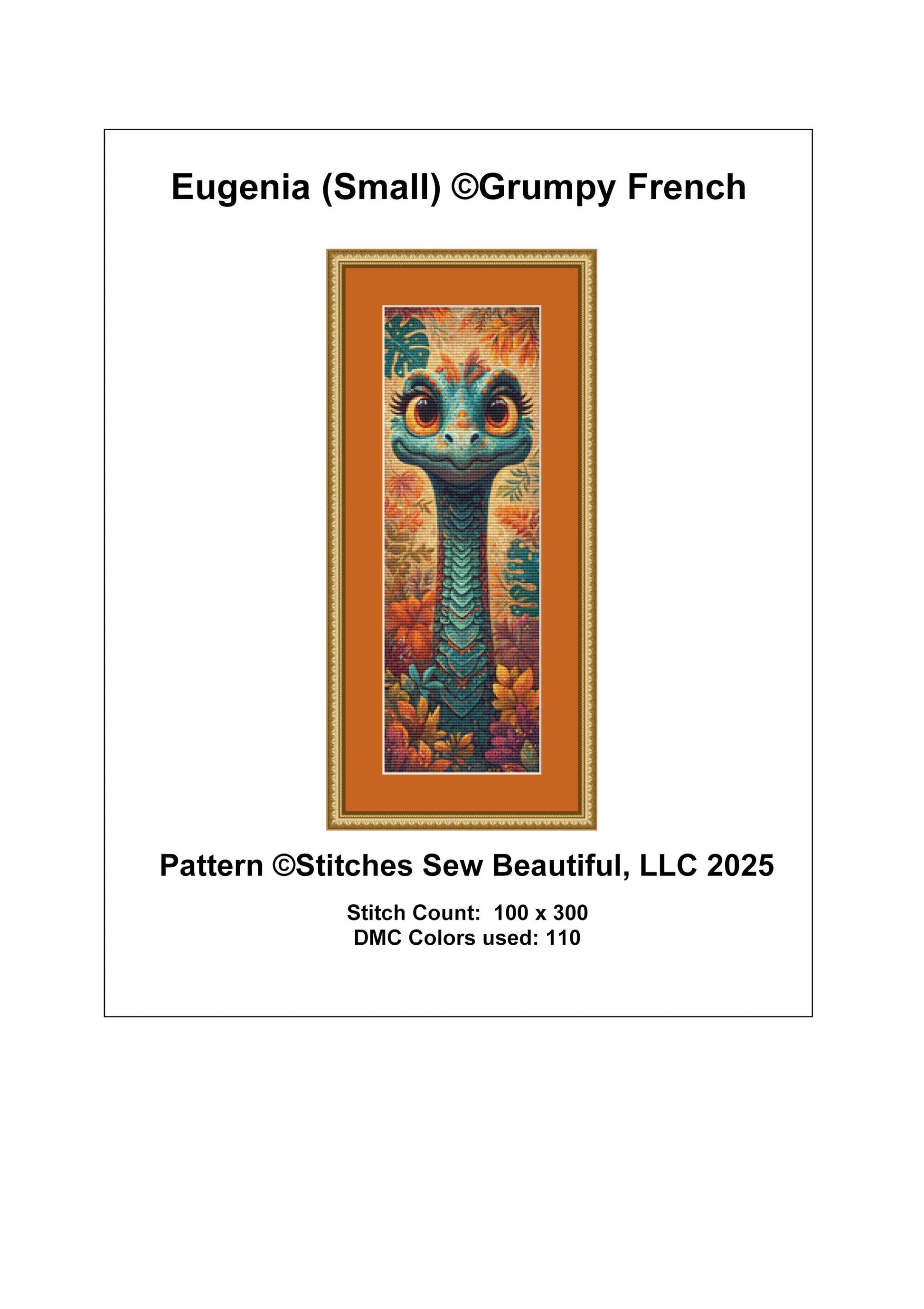 Eugenia (Small) counted cross stitch pattern by Grumpy French