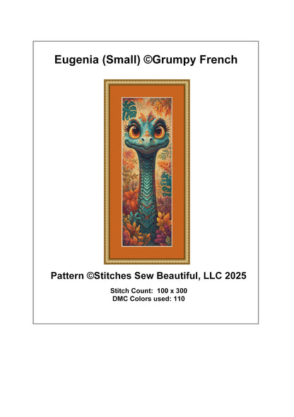 Eugenia (Small) counted cross stitch pattern by Grumpy French