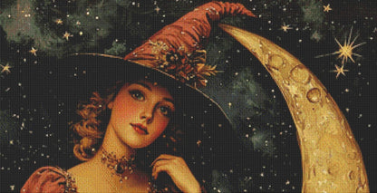 A Witchy Night counted cross stitch pattern by Artemis Journals