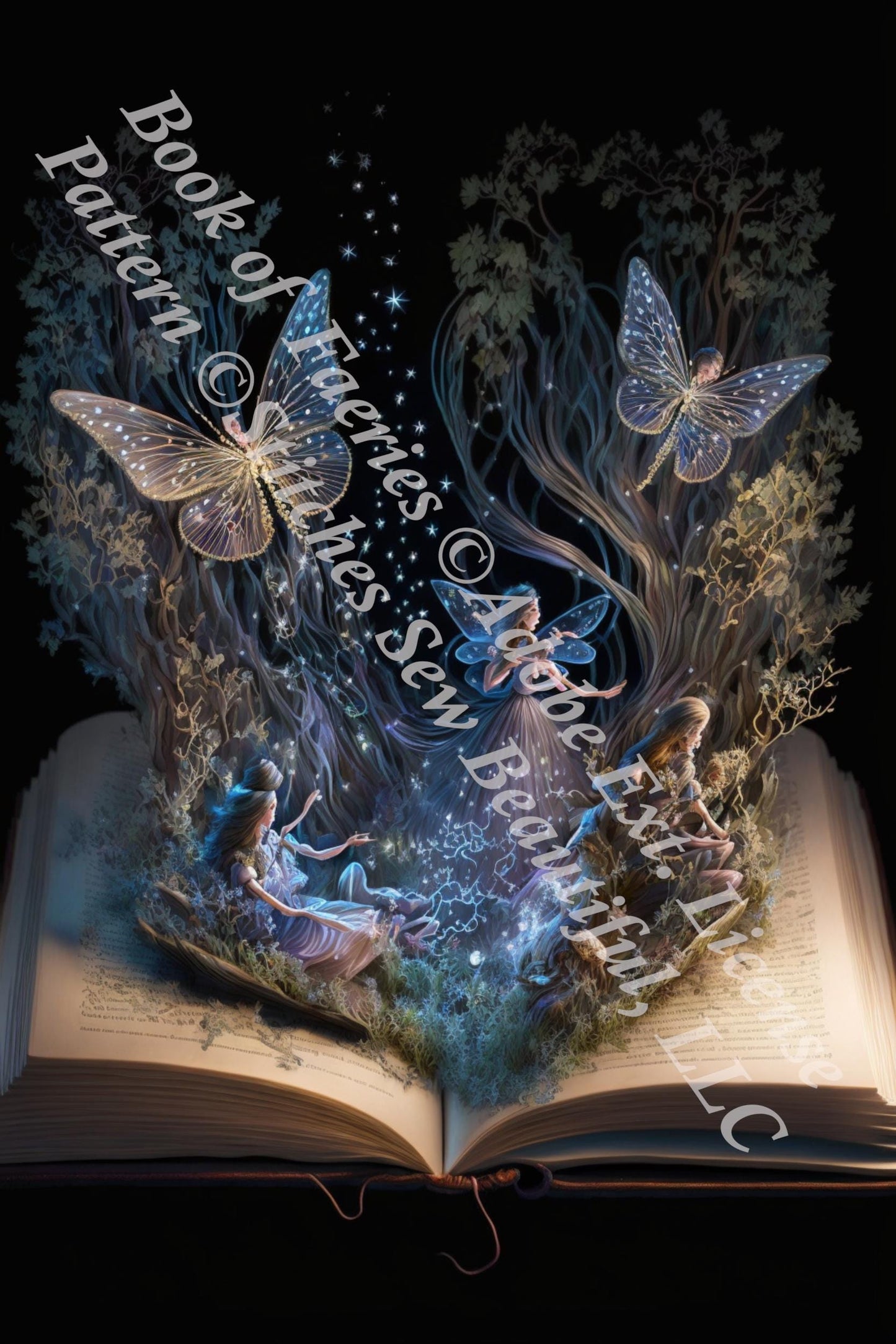 Book of Faeries ©Adobe Ext. License cross stitch pattern by StitchesSewBeautiful