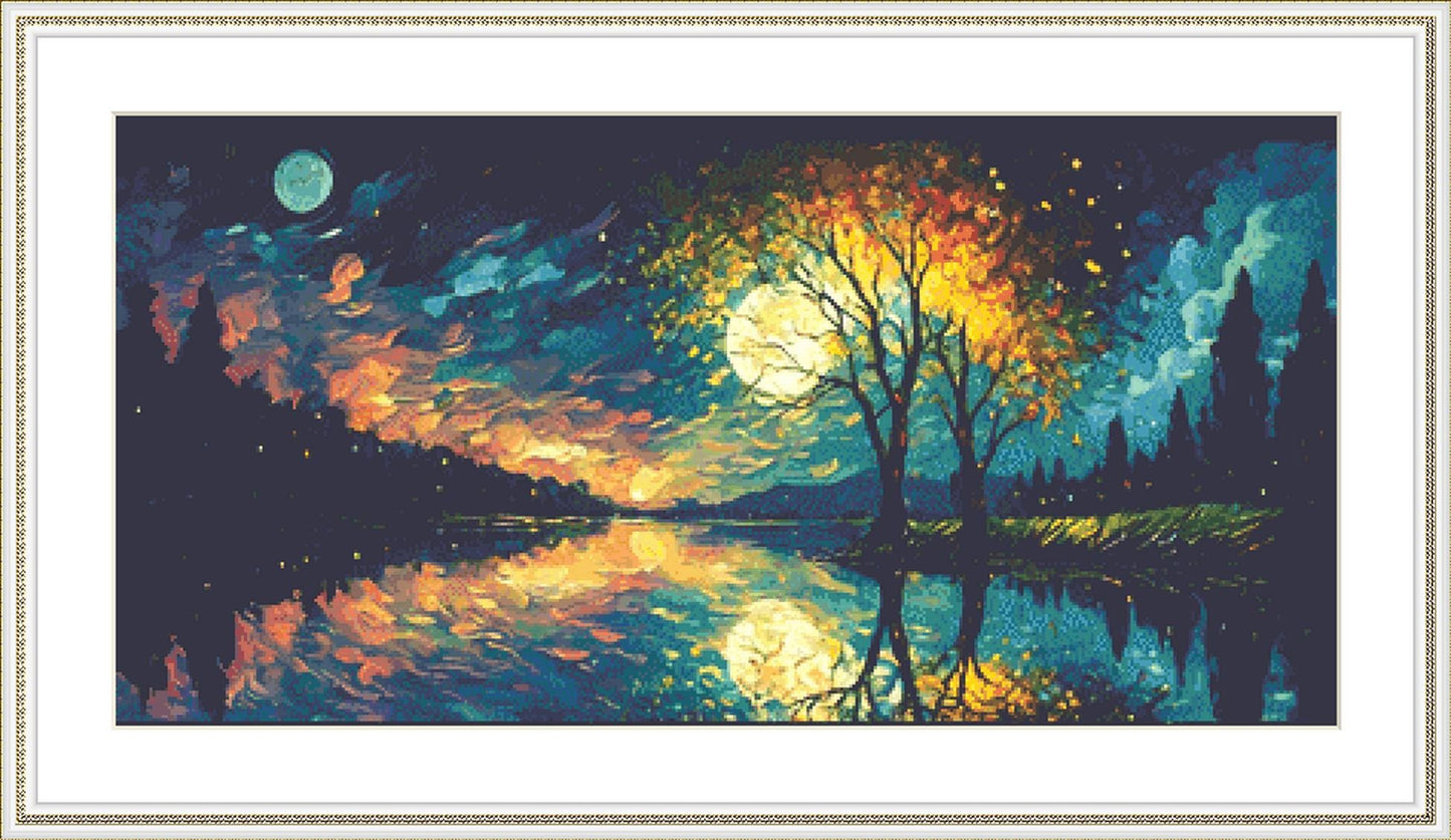 Boreal Forest ©Adobe Ext. License cross stitch pattern by StitchesSewBeautiful