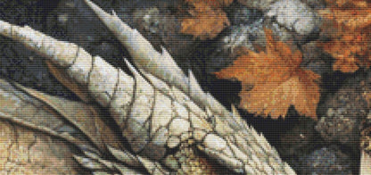 Leaves and Stone counted cross stitch pattern by Serr.Kai A Quill & Ink