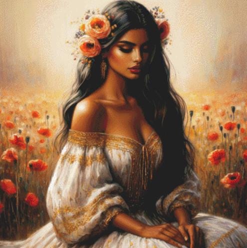Kassandra counted cross stitch pattern by Ana Dias
