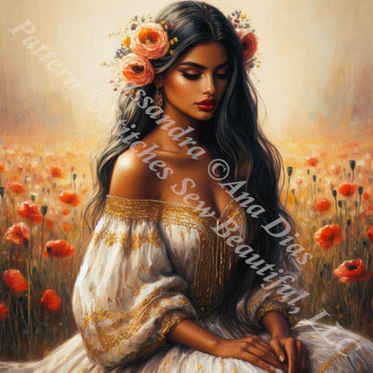 Kassandra counted cross stitch pattern by Ana Dias