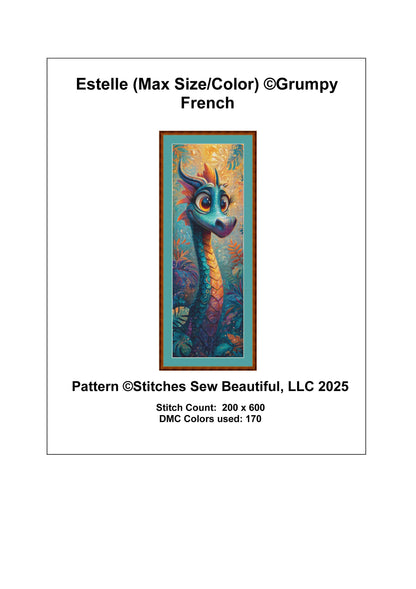 Estelle (Max Size/Color) counted cross stitch pattern by Grumpy French