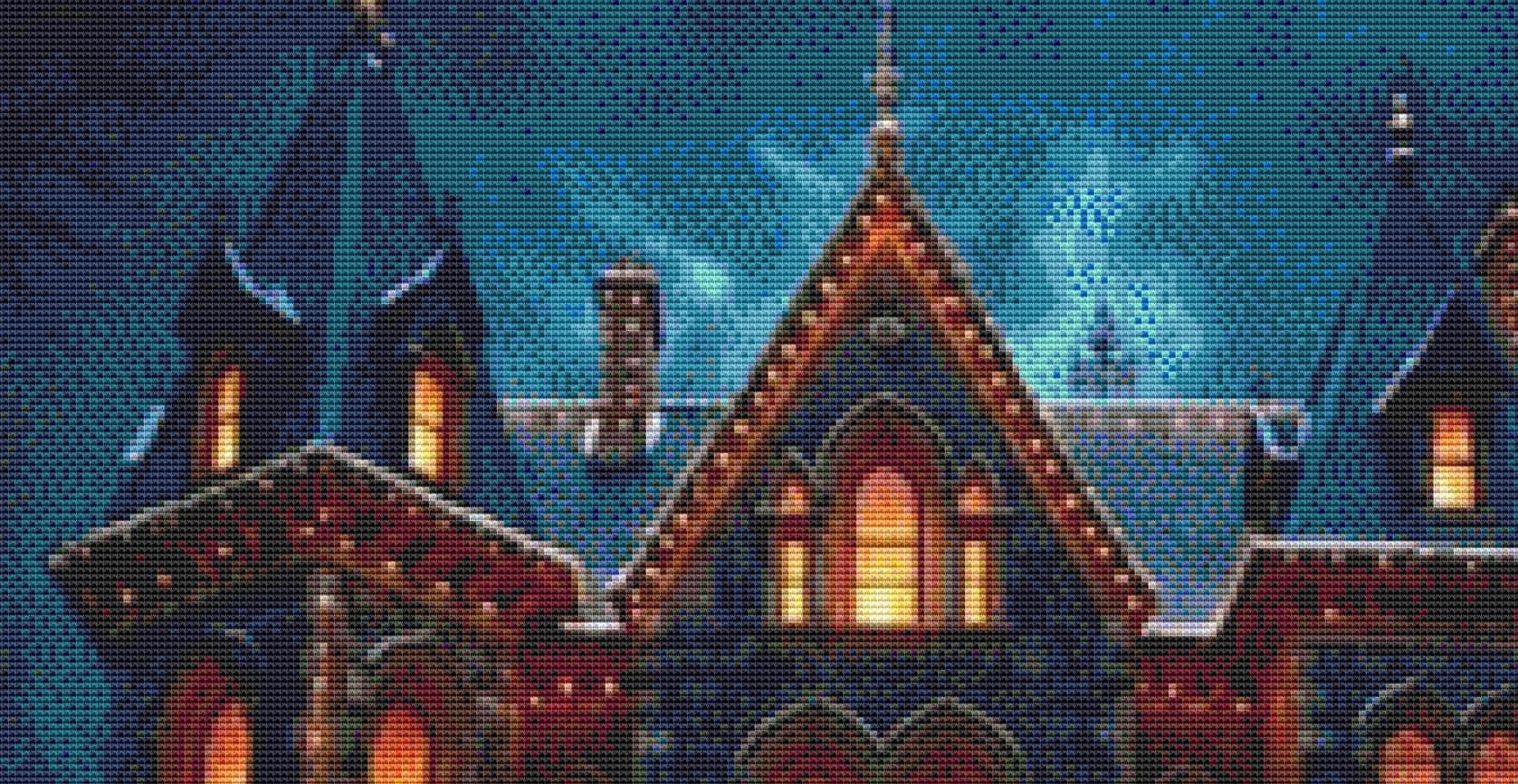 On Christmas Eve counted cross stitch pattern by ItsChristmasPlanet