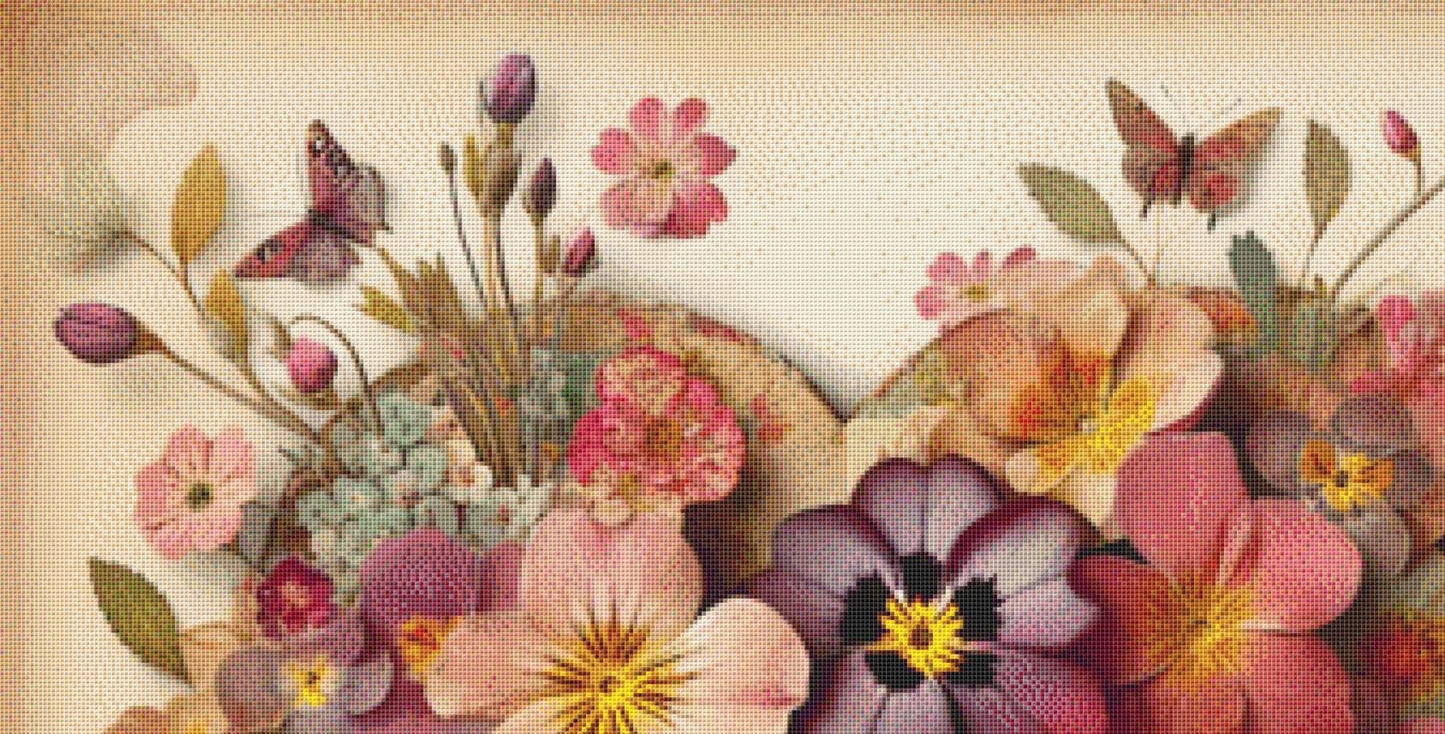 Elegant Bouquet counted cross stitch pattern by World of Love Hearts/Adrian G. Eyre