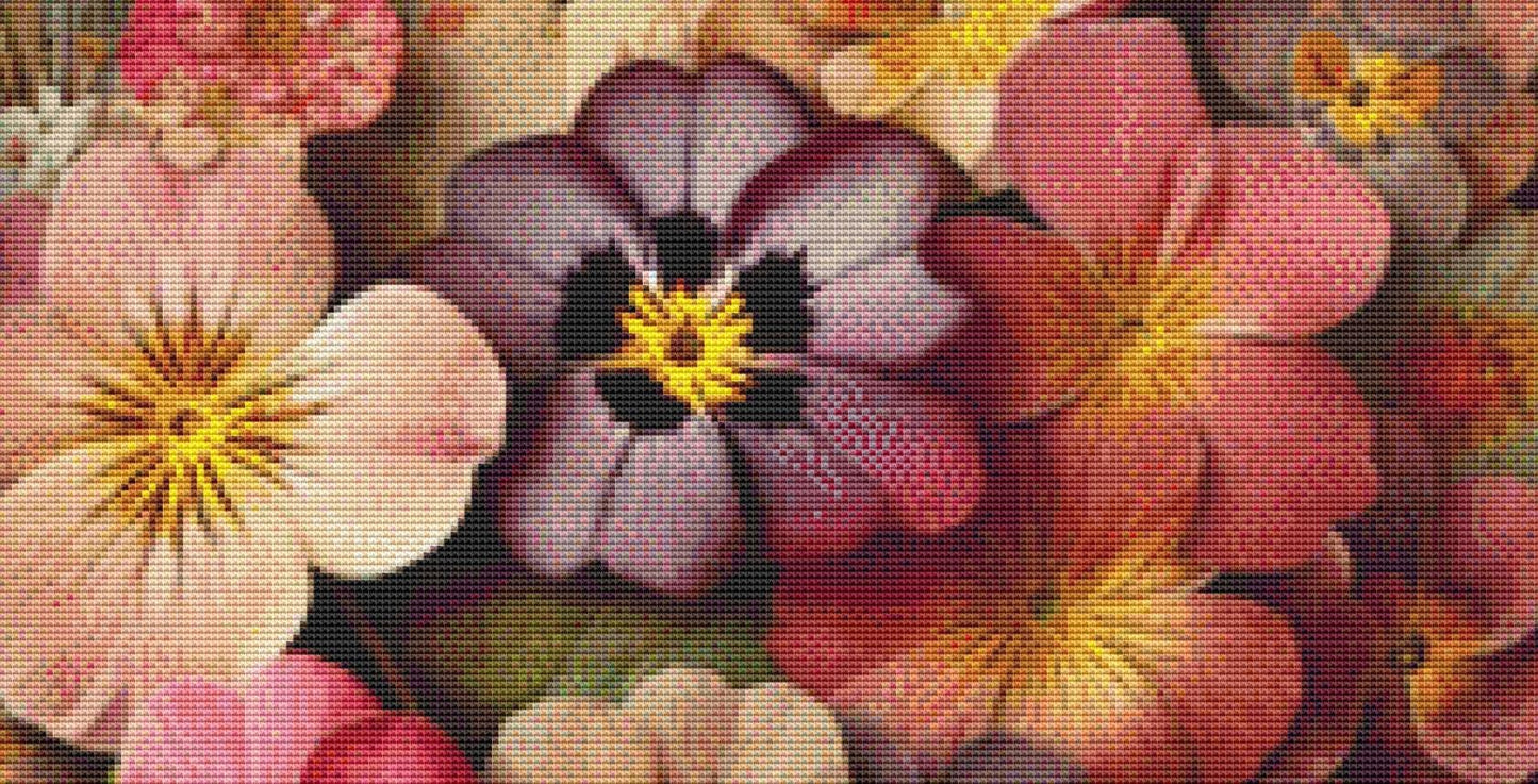 Elegant Bouquet counted cross stitch pattern by World of Love Hearts/Adrian G. Eyre