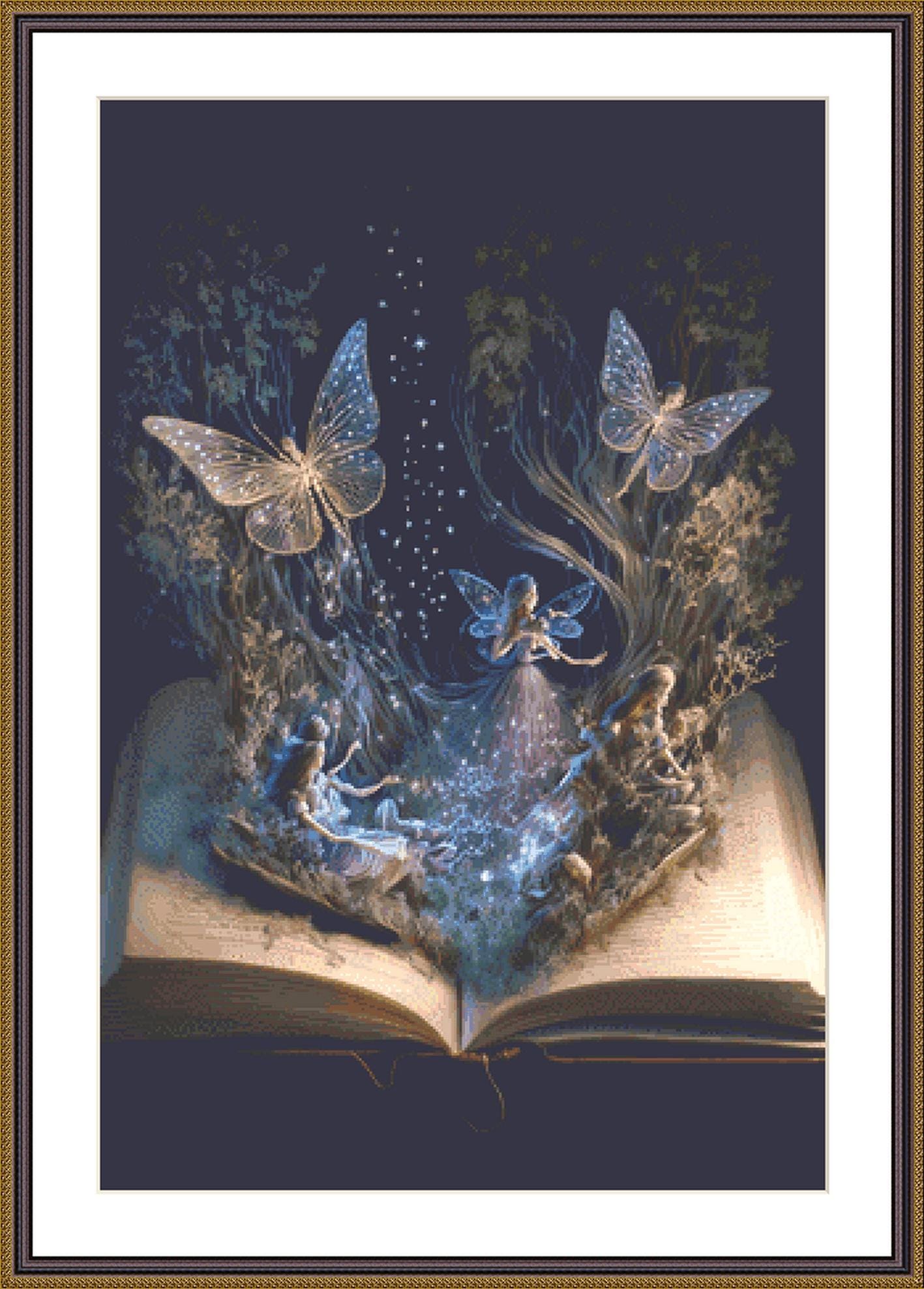 Book of Faeries ©Adobe Ext. License cross stitch pattern by StitchesSewBeautiful