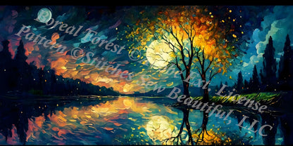 Boreal Forest ©Adobe Ext. License cross stitch pattern by StitchesSewBeautiful