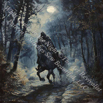 What Comes in the Night (Max Color) counted cross stitch pattern by The Art Revivalist