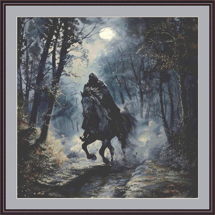 What Comes in the Night (Max Color) counted cross stitch pattern by The Art Revivalist