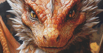 The Pumpkin Dragon counted cross stitch pattern by Serr.Kai A Quill & Ink